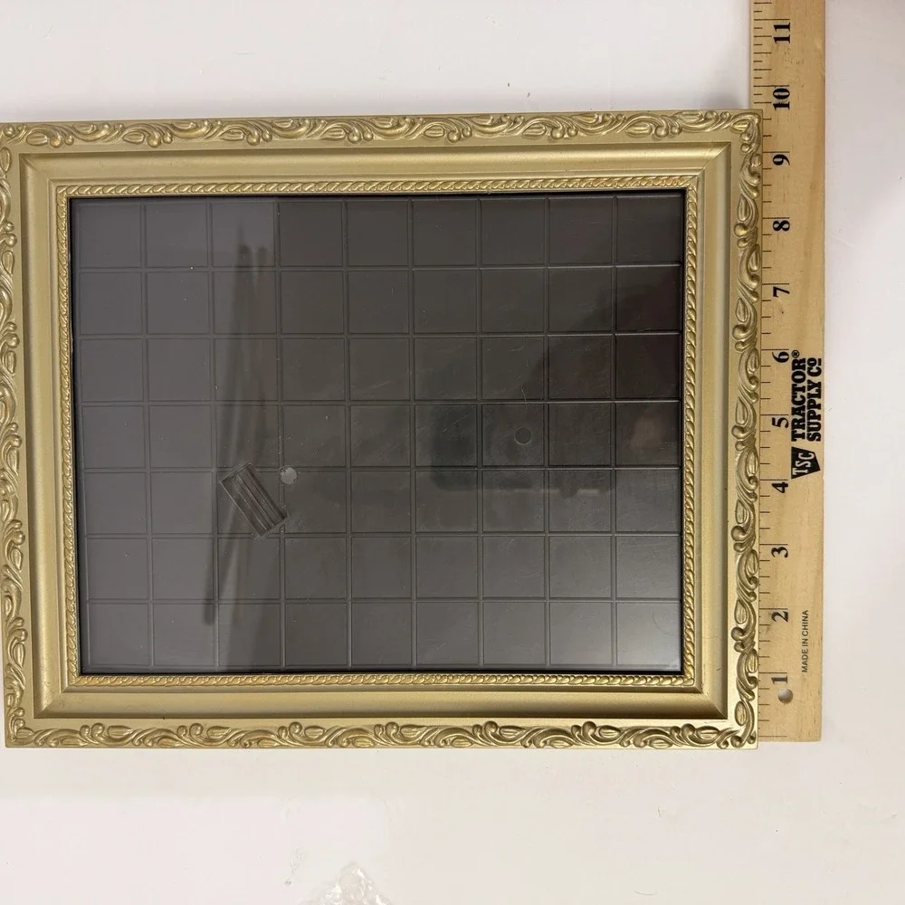 Vintage Plastic Gold Ornate Picture/Tapestry/Photo Frame  12